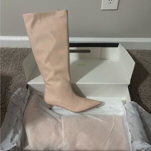 Windsor Blush Heeled Knee-High Boots